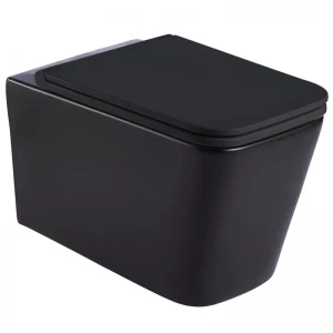 Подвесной унитаз Mixxus Premium Quadro-0302-R Black 530x360x365mm, система смыва RIMLESS (MP6455) Подвесной унитаз Mixxus Premium Quadro-0302-R Black 530x360x365mm, система смыва RIMLESS (MP6455)