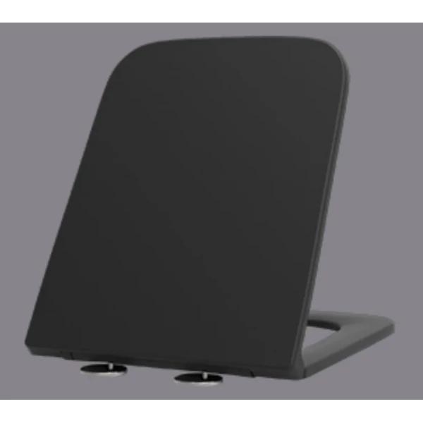 Унітаз підвісний Mixxus Premium Quadro-0302-R Black 530x360x365mm, система змиву RIMLESS (MP6455)