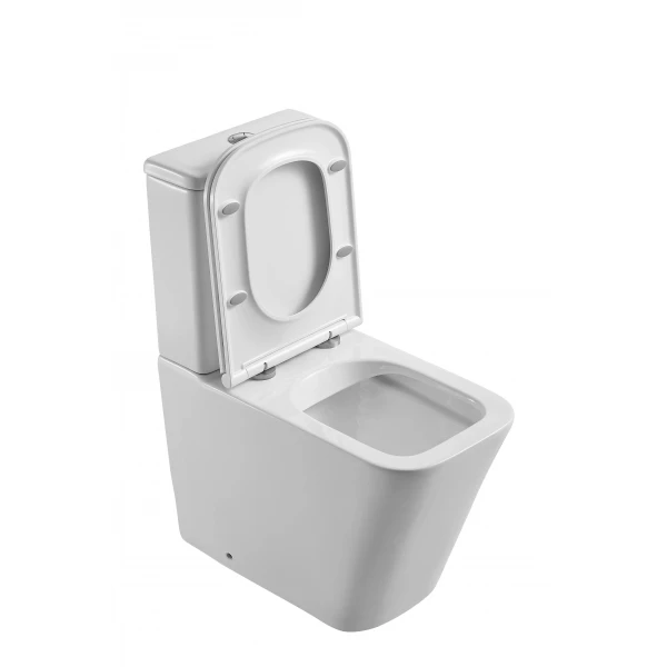 Унітаз-компакт Mixxus Premium Quadro-0401-R 610x365x825mm, система змиву RIMLESS (MP6457)