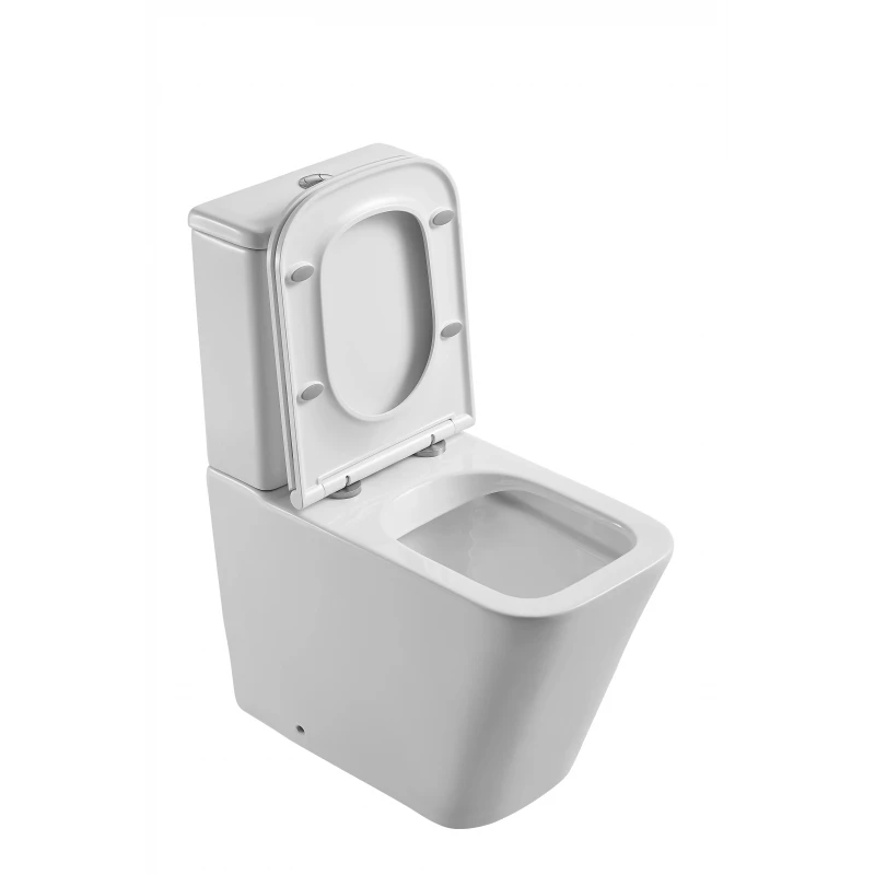 Унитаз-компакт Mixxus Premium Quadro-0401-R 610x365x825mm, система смыва RIMLESS (MP6457)