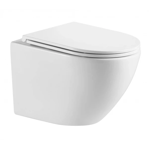 Унітаз підвісний Mixxus Premium Ellipse-0301-R 495x365x365mm, система змиву Rimless (MP6460)