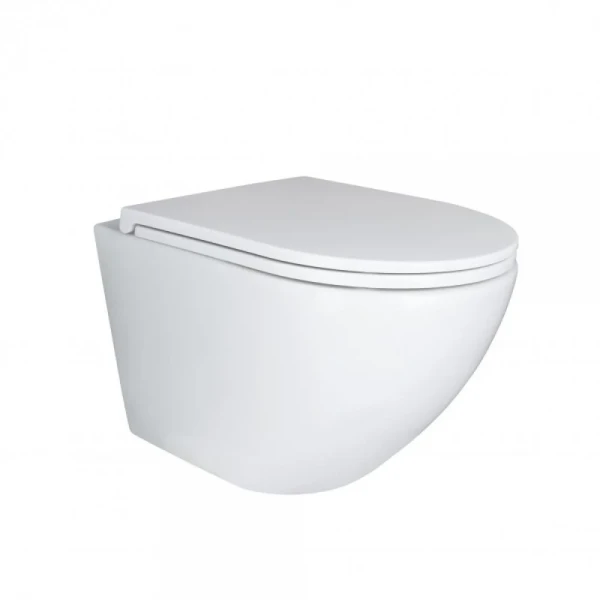 Унітаз підвісний Mixxus Premium Ellipse-0301-R 495x365x365mm, система змиву Rimless (MP6460)
