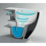 Унітаз підвісний Mixxus Premium Ellipse-0302-T3 495x360x370mm, система змиву Tornado 3.0 (MP6462)