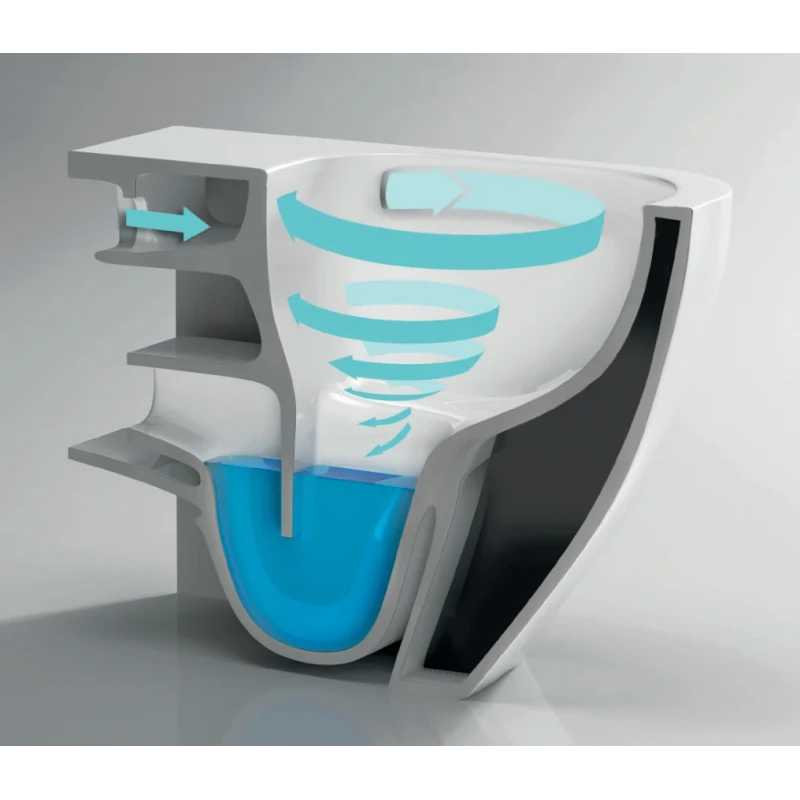 Унитаз подвесной Mixxus Premium Ellipse-0302-T3 495x360x370mm, система смыва Tornado 3.0 (MP6462)
