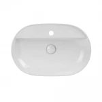 Умивальник накладний керамічний Mixxus Premium Ellipse-0202 610x400x120mm (MP6483)