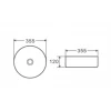 Раковина накладная Mixxus Premium Topper-0101 Black 355x355x120mm (MP6490)