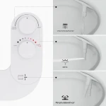 Накладка под крышку унитаза Mixxus Premium TCB-01 Универсальная со встроенным гигиеническим душем (MP6494)