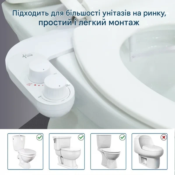 Накладка под крышку унитаза Mixxus Premium TCB-01 Универсальная со встроенным гигиеническим душем (MP6494)