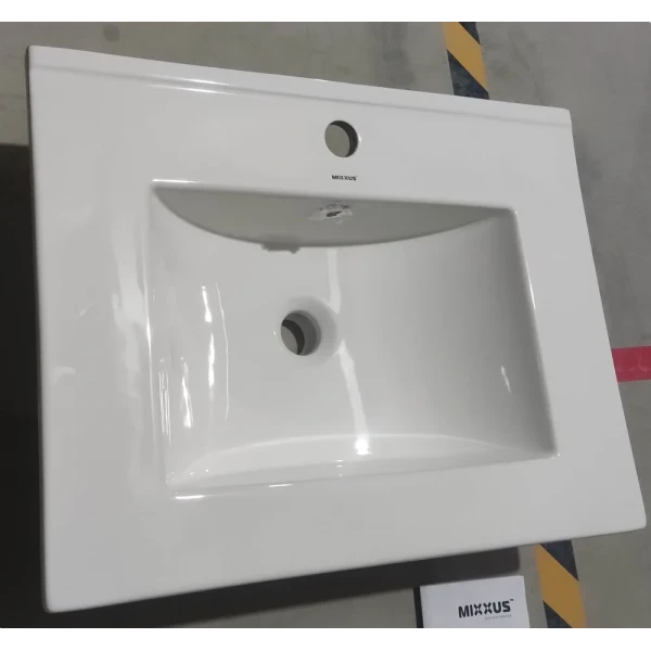 Раковина меблева Mixxus Premium CUBIC-1501 610х460х170mm з отвором під змішувач та переливом (MP6495)