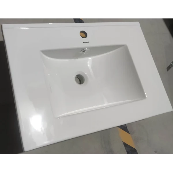 Раковина мебельная Mixxus Premium CUBIC-1502 710х460х170mm с отверстием под смеситель и переливом (MP6496)