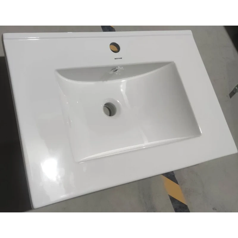 Раковина мебельная Mixxus Premium CUBIC-1502 710х460х170mm с отверстием под смеситель и переливом (MP6496)