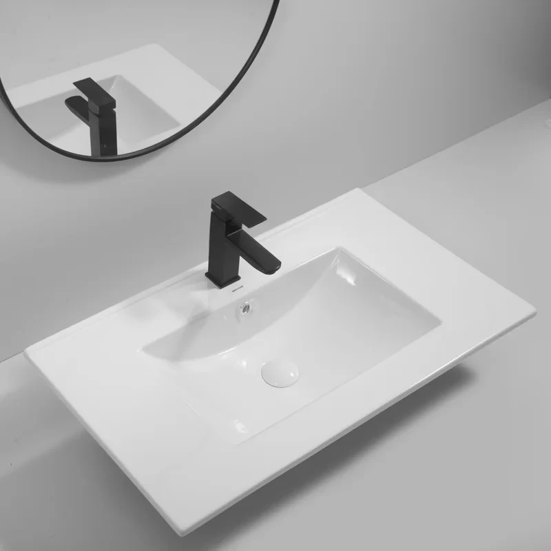 Раковина мебельная Mixxus Premium CUBIC-1503 810х460х170mm с отверстием под смеситель и переливом (MP6497)