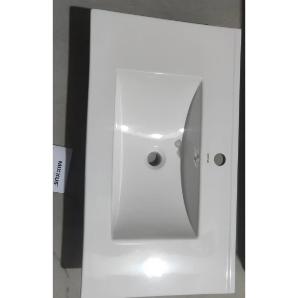 Раковина меблева Mixxus Premium CUBIC-1503 810х460х170mm з отвором під змішувач та переливом (MP6497)