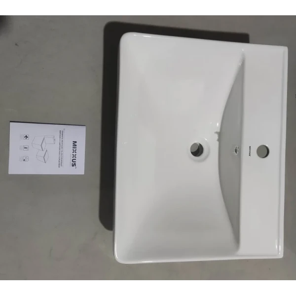 Раковина меблева MIXXUS PREMIUM STYLE-1501 600х480х190mm з отвором під змішувач та переливом (MP6498)