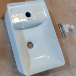 Раковина підвісна Mixxus Premium QUADRO-1201-R 430х265х135mm з отвором під змішувач та переливом (MP6504)