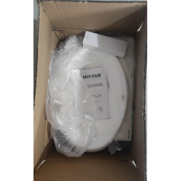 Раковина підвісна Mixxus Premium DIVERSE-1201-R 400х215х140mm з отвором під змішувач та переливом (MP6506)