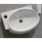 Раковина підвісна Mixxus Premium DIVERSE-1201-R 400х215х140mm з отвором під змішувач та переливом (MP6506)
