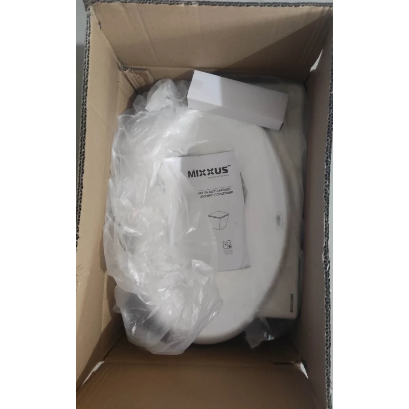 Раковина підвісна Mixxus Premium DIVERSE-1201-R 400х215х140mm з отвором під змішувач та переливом (MP6506)