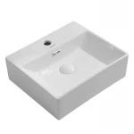 Раковина подвесная Mixxus Premium QUADRO-0205 410х360х130mm с отверстием под смеситель и переливом (MP6508)