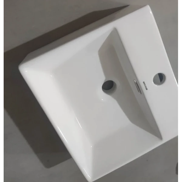 Раковина подвесная Mixxus Premium QUADRO-0205 410х360х130mm с отверстием под смеситель и переливом (MP6508)