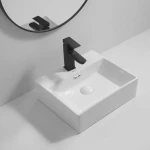 Раковина подвесная Mixxus Premium QUADRO-0205 410х360х130mm с отверстием под смеситель и переливом (MP6508)