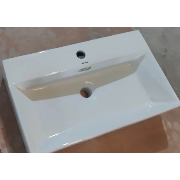 Раковина подвесная Mixxus Premium QUADRO-0206 600х360х130mm с отверстием под смеситель и переливом (MP6509)