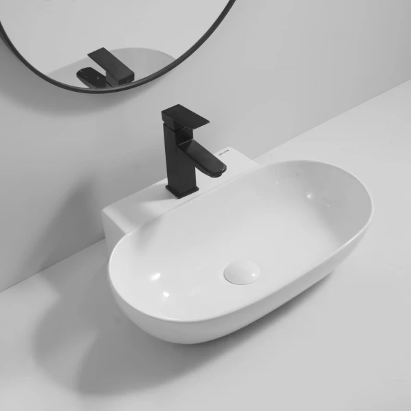 Раковина подвесная MIXXUS PREMIUM DIVERSE-0201 560х390х125mm с отверстием под смеситель (MP6510)