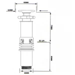 Раковина накладна Mixxus Premium STYLE-0201 520х375х140mm з донним клапаном та отвором під змішувач (MP6511)