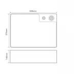 Раковина накладная Mixxus Premium STYLE-0201 520х375х140mm с донным клапаном и отверстием под смеситель (MP6511)