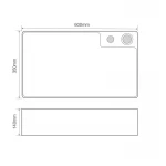 Раковина накладная Mixxus Premium STYLE-0202 600х350х140mm с донным клапаном и отверстием под смеситель (MP6512)