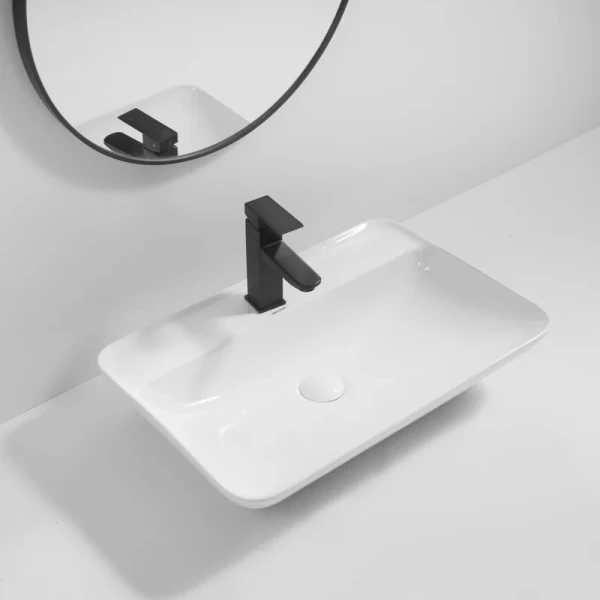 Раковина накладная Mixxus Premium BEVEL-0203 600х405х120mm с отверстием под смеситель (MP6513)