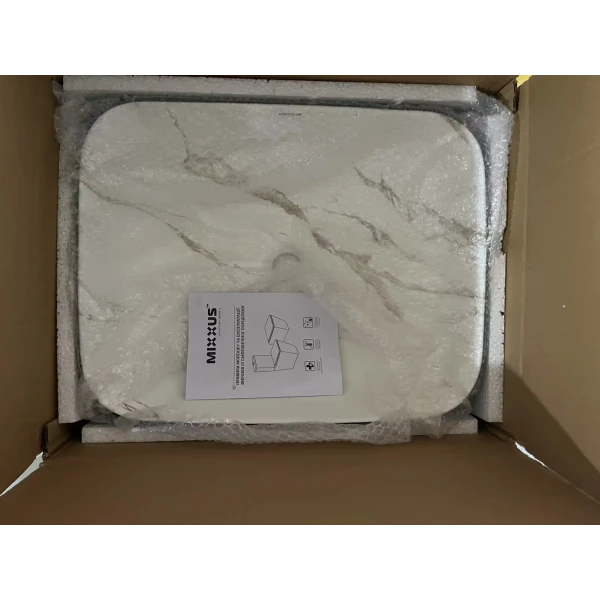 Раковина накладная MIXXUS PREMIUM DIVERSE-0110 MARBLE-BLACK 500х390х130mm (MP6517)