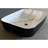 Раковина накладная MIXXUS PREMIUM DIVERSE-0110 MARBLE-BLACK 500х390х130mm (MP6517)