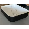 Раковина накладная MIXXUS PREMIUM DIVERSE-0110 MARBLE-BLACK 500х390х130mm (MP6517)