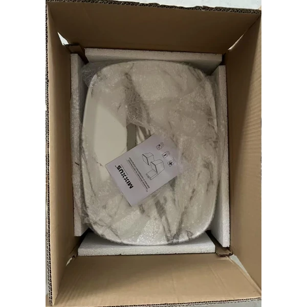 Раковина накладная Mixxus Premium BEVEL-0102 MARBLE 495х370х135mm (MP6519)