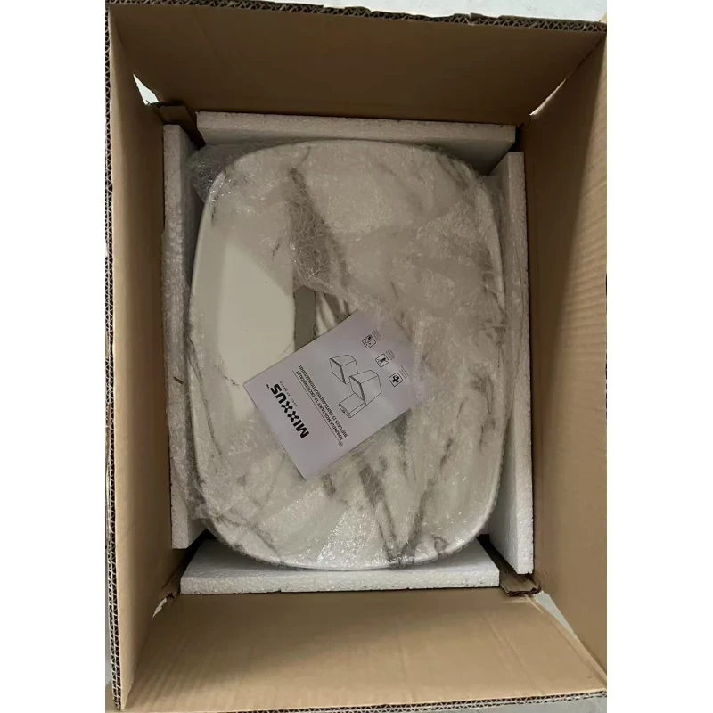 Раковина накладная Mixxus Premium BEVEL-0102 MARBLE 495х370х135mm (MP6519)