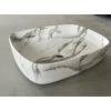 Раковина накладная Mixxus Premium BEVEL-0102 MARBLE 495х370х135mm (MP6519)
