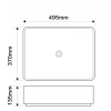 Раковина накладная Mixxus Premium BEVEL-0102 MARBLE 495х370х135mm (MP6519)
