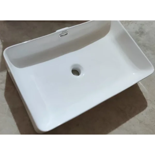 Раковина накладная Mixxus Premium QUADRO-0209 600х370х140mm с переливом (MP6522)