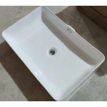 Раковина накладная Mixxus Premium QUADRO-0209 600х370х140mm с переливом (MP6522)