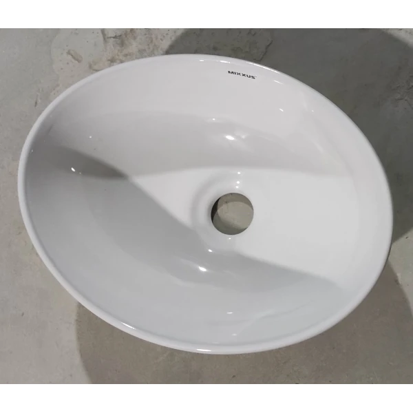 Раковина накладная Mixxus Premium ELLIPSE-0107 345х265х120mm (MP6525)