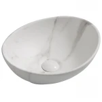 Раковина накладная MIXXUS PREMIUM ELLIPSE-0108 MARBLE 400х330х145mm (MP6526)