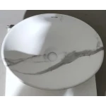 Раковина накладная MIXXUS PREMIUM ELLIPSE-0108 MARBLE 400х330х145mm (MP6526)