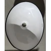 Раковина накладная MIXXUS PREMIUM ELLIPSE-0108 EDGE BLACK 400х330х145mm (MP6527)