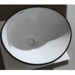 Раковина накладная MIXXUS PREMIUM ELLIPSE-0108 EDGE BLACK 400х330х145mm (MP6527)