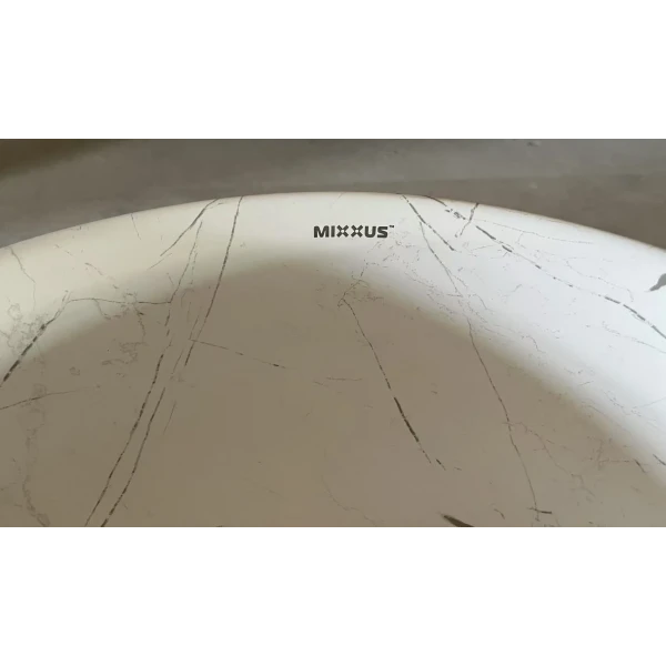 Раковина накладная Mixxus Premium WAVE-0102 MARBLE 370х370х130mm (MP6528)