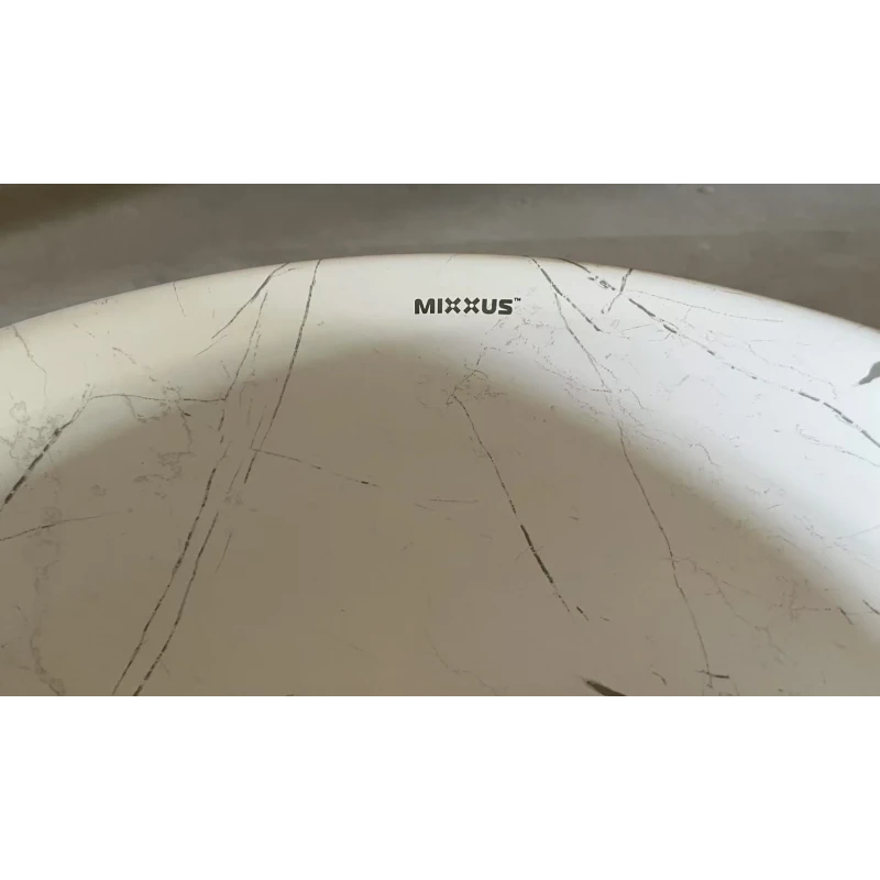 Раковина накладная Mixxus Premium WAVE-0102 MARBLE 370х370х130mm (MP6528)