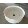 Раковина накладная Mixxus Premium WAVE-0102 MARBLE 370х370х130mm (MP6528)