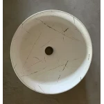 Раковина накладная Mixxus Premium WAVE-0102 MARBLE 370х370х130mm (MP6528)