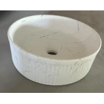 Раковина накладная Mixxus Premium WAVE-0102 MARBLE 370х370х130mm (MP6528)